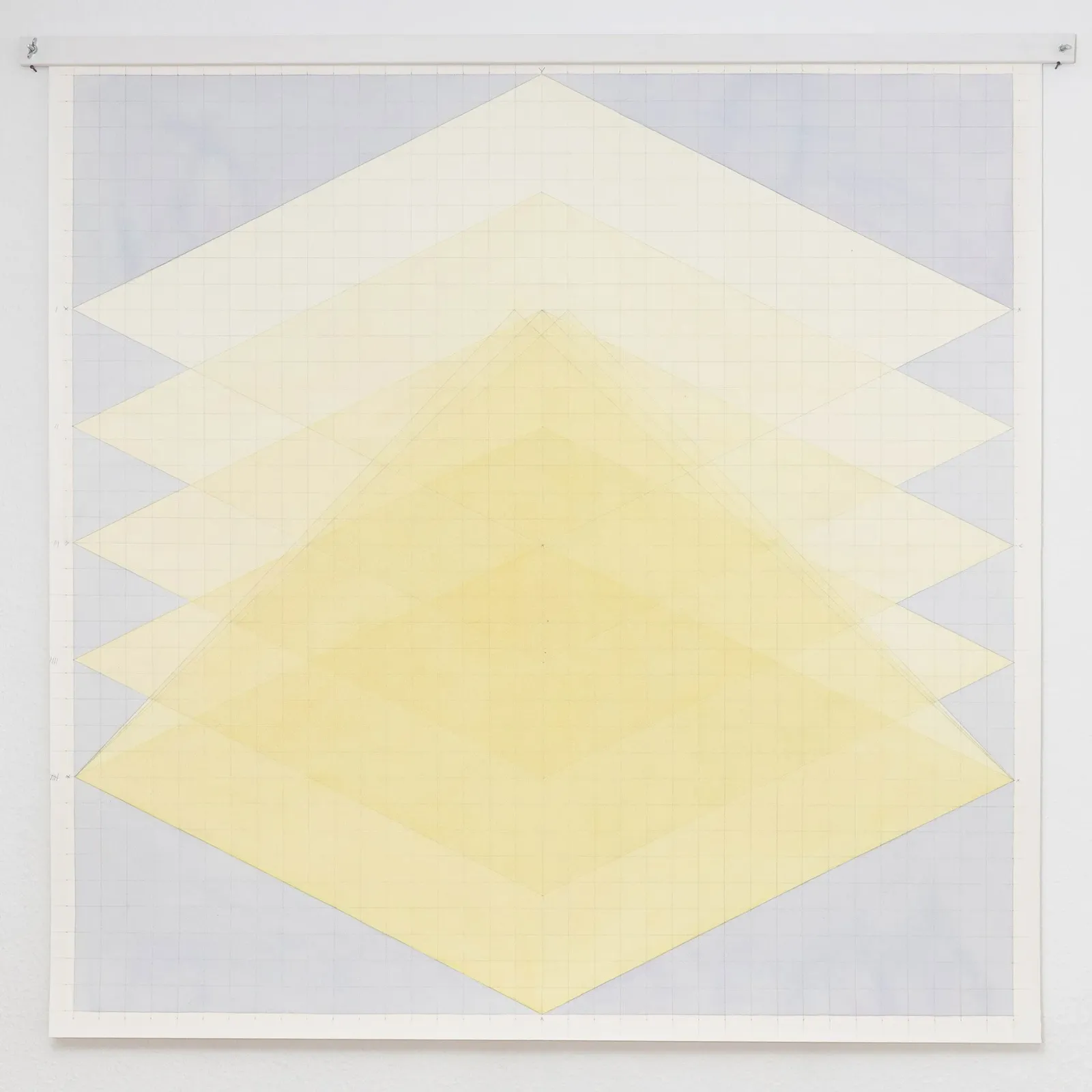 Ann Linn Palm Hansen: Yellow Triangle in Square, 2018