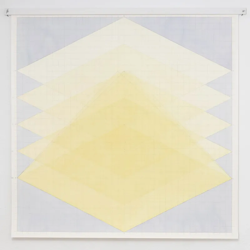 Ann Linn Palm Hansen: Yellow Triangle in Square, 2018