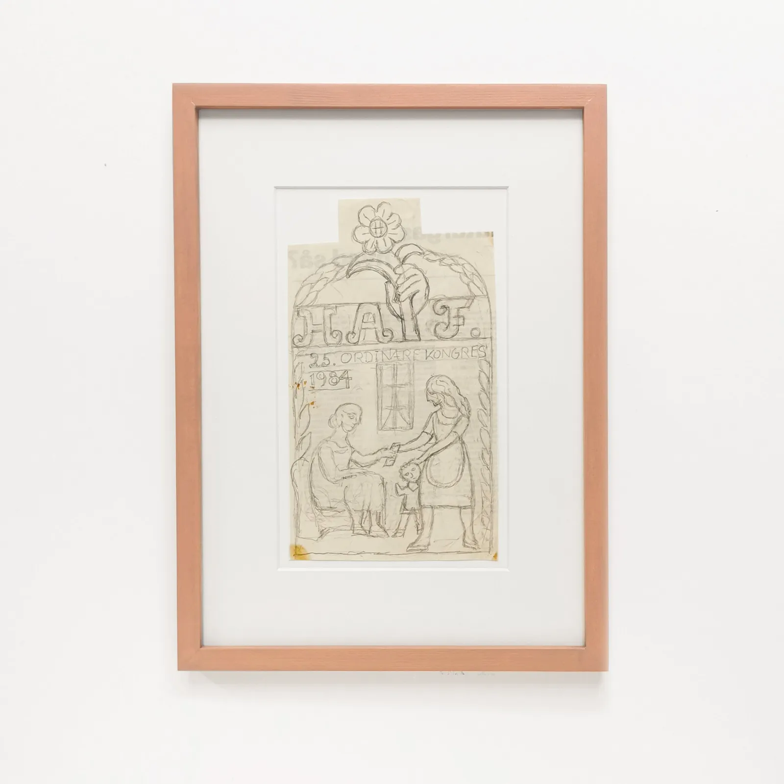 Henry Heerup: Skitse til H.A.F. (Senere FOA), 1984
