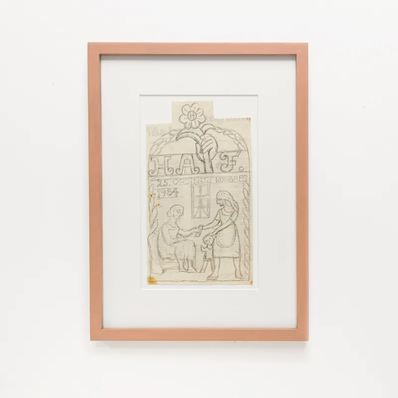 Henry Heerup: Skitse til H.A.F. (Senere FOA), 1984