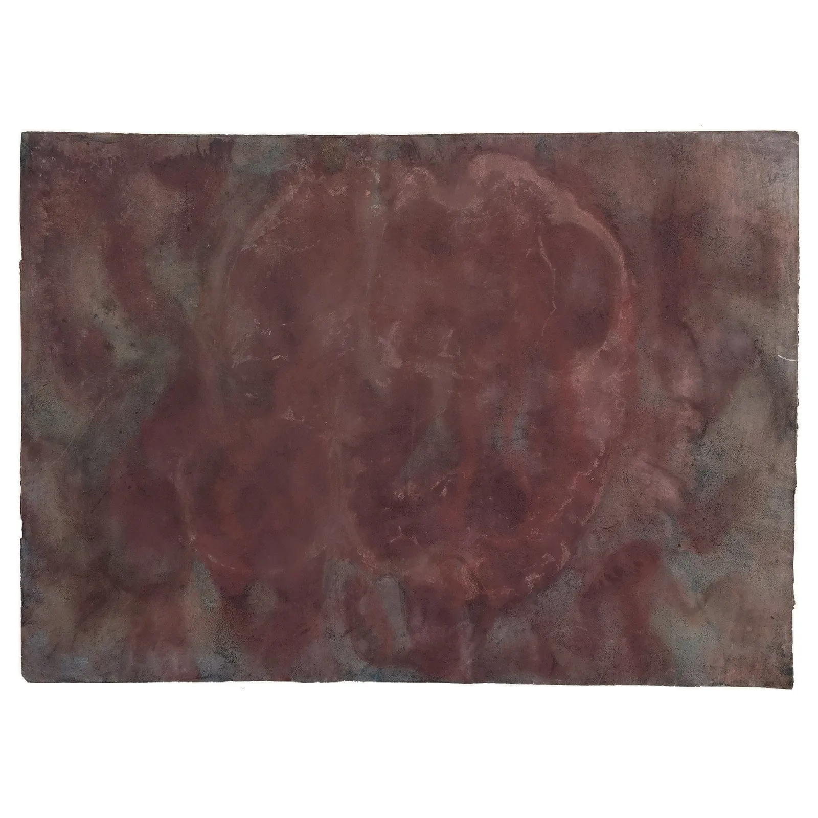 John Olsen: Uden titel (matrød komposition)