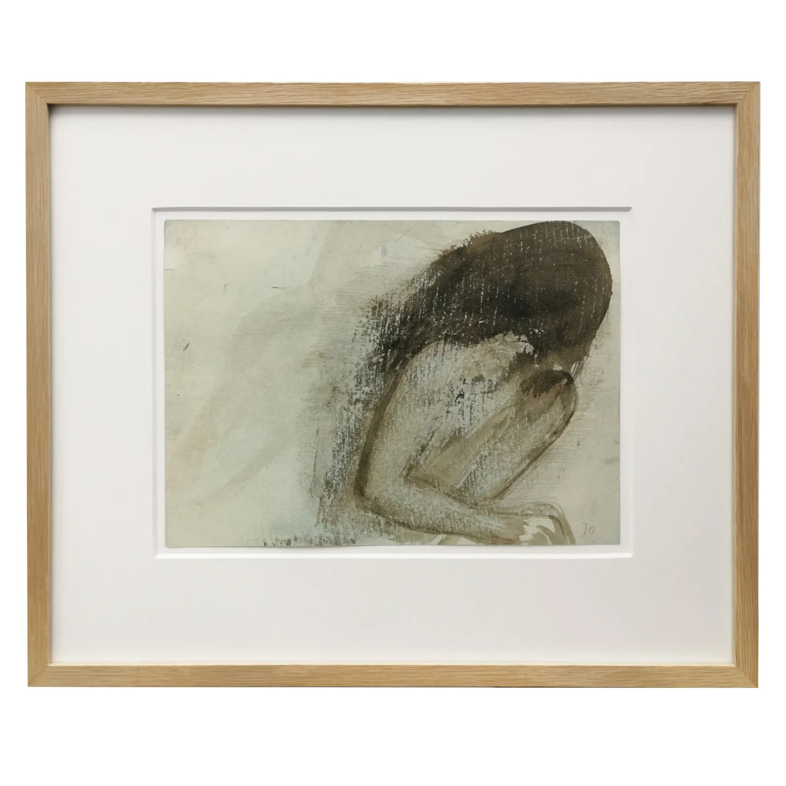 John Olsen: Uden titel (knæene trukket op)