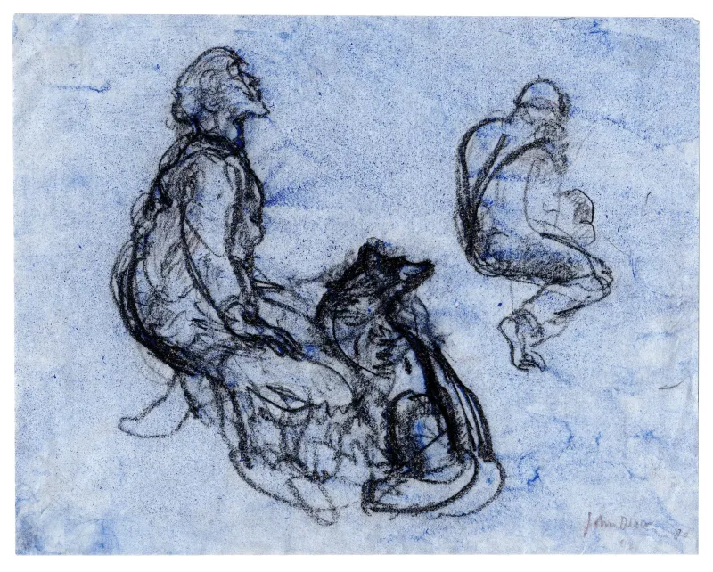 John Olsen: Mænd og hund