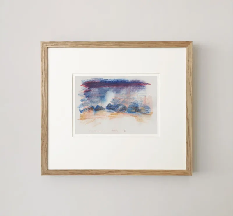 John Olsen: Island (rødblå himmel), 1992