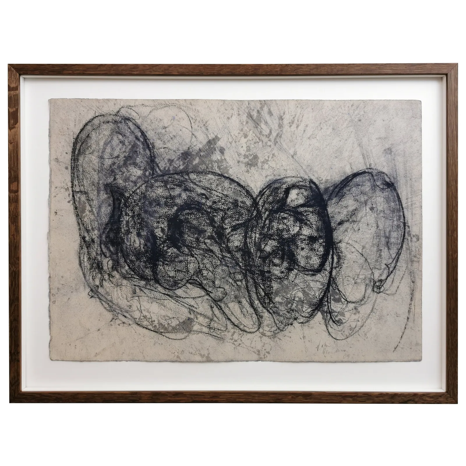 John Olsen: Blågrå figur, 2009
