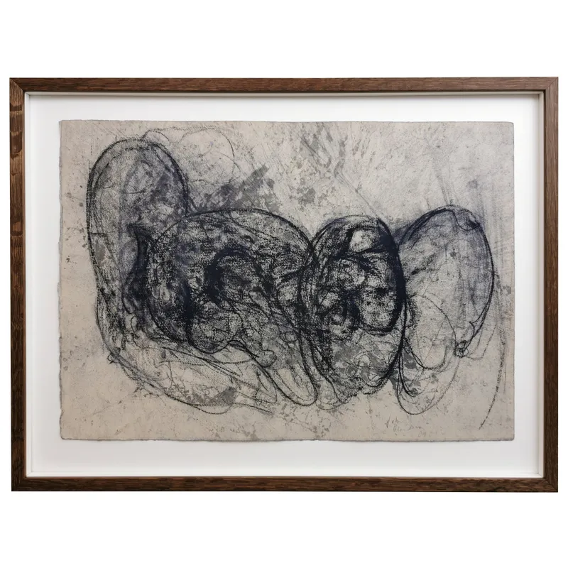 John Olsen: Blågrå figur, 2009