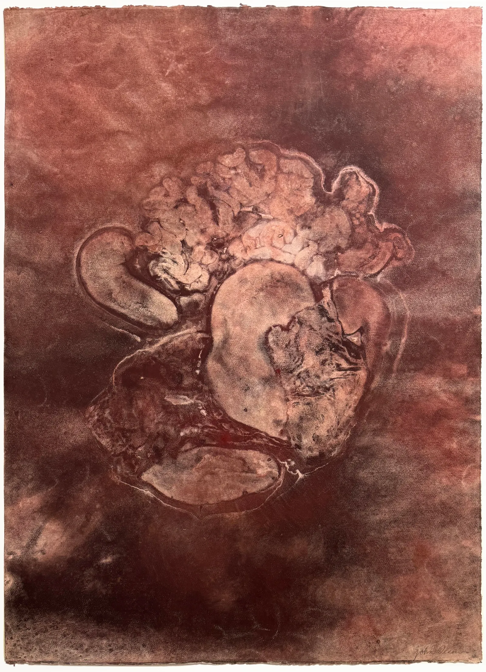 John Olsen: Komposition (rød)