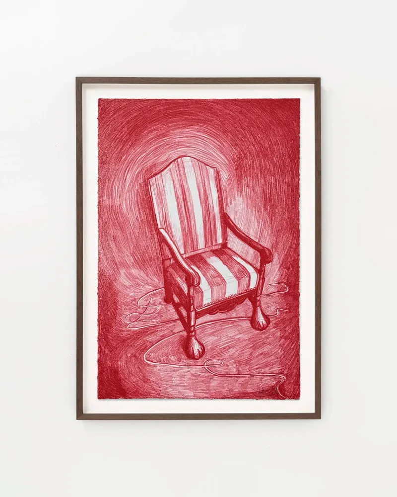 Morten Schelde: Dream Within A Dream (Chair), 2025 (inkl. indramning)