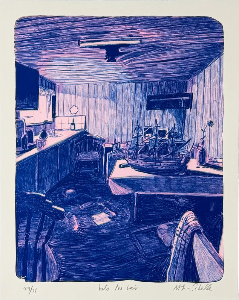 Morten Schelde: Into the Lair, 2024 (Inkl. indramning)