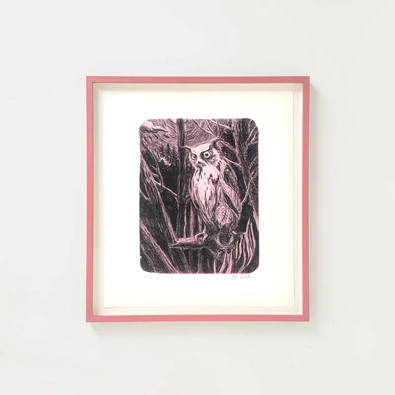 Morten Schelde: Night Owl, 2023 (Inkl. indramning)
