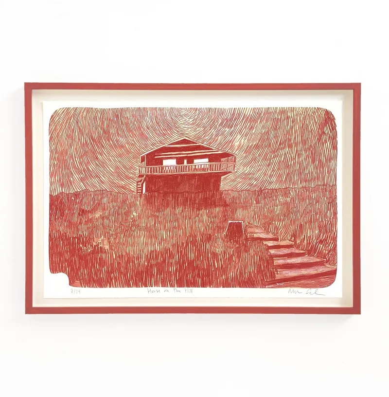 Morten Schelde: House on the Hill, 2023 (Inkl. indramning)