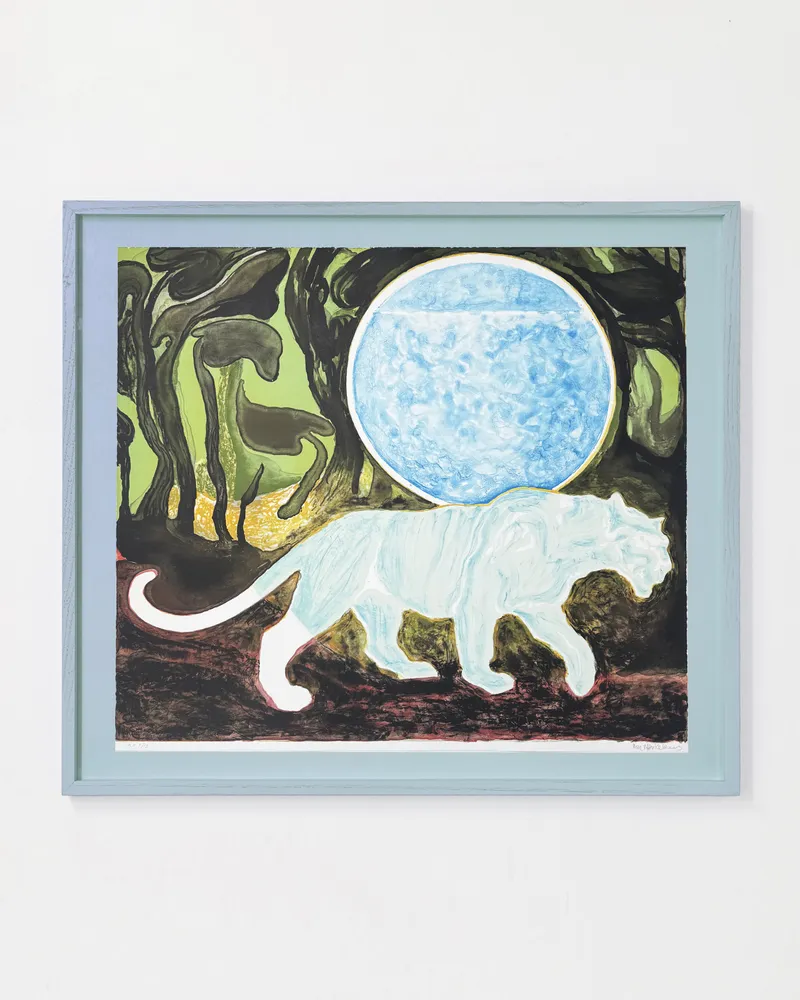 Mie Mørkeberg: Untitled (Tiger), 2021 (inkl. indramning)