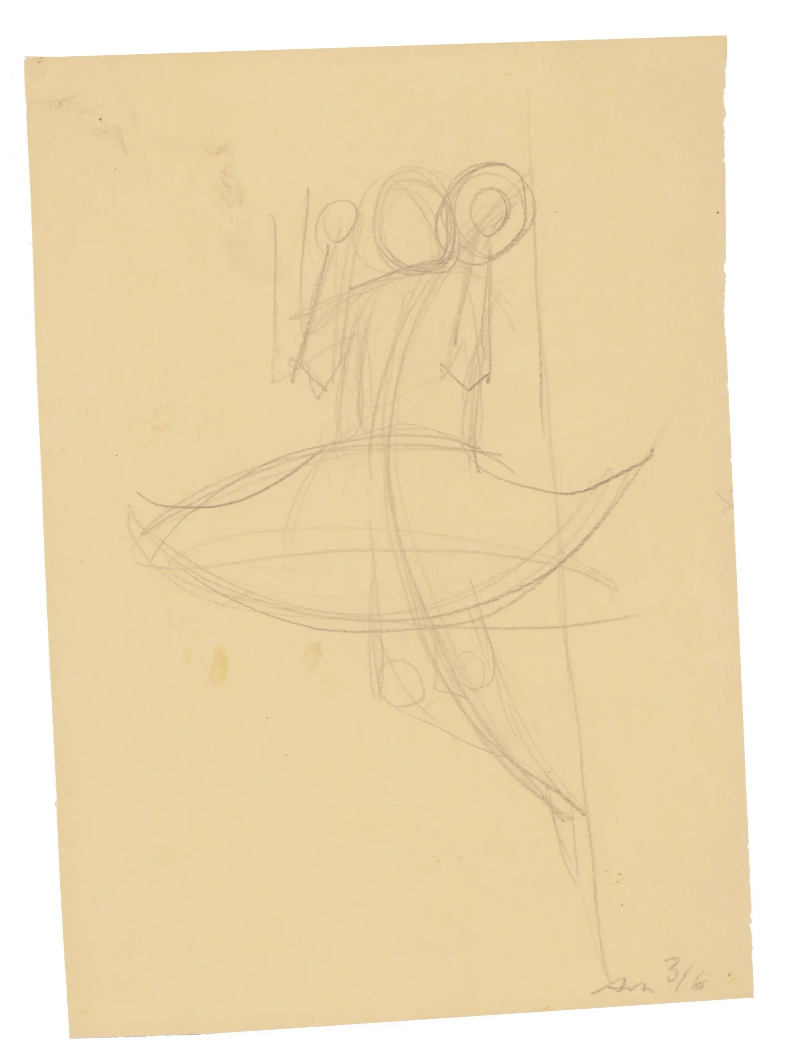 Albert Mertz: Sjippeskitse (nr 3/6), 1956