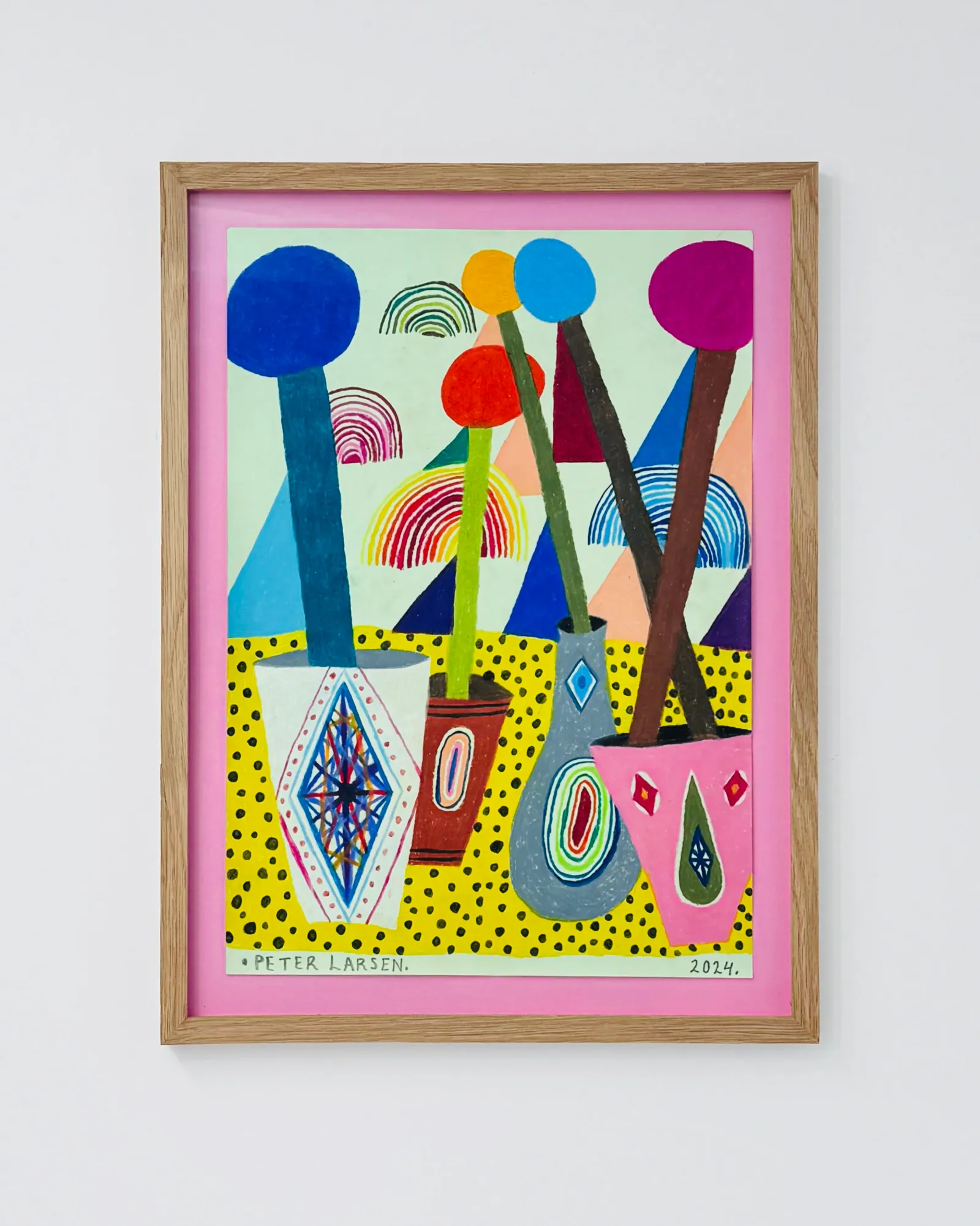 Peter Larsen: Untitled (Rainbow Vase VI), 2024
