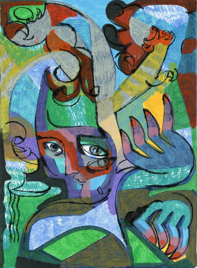 Petra Börner: Facepaint (no. 55a) 2023