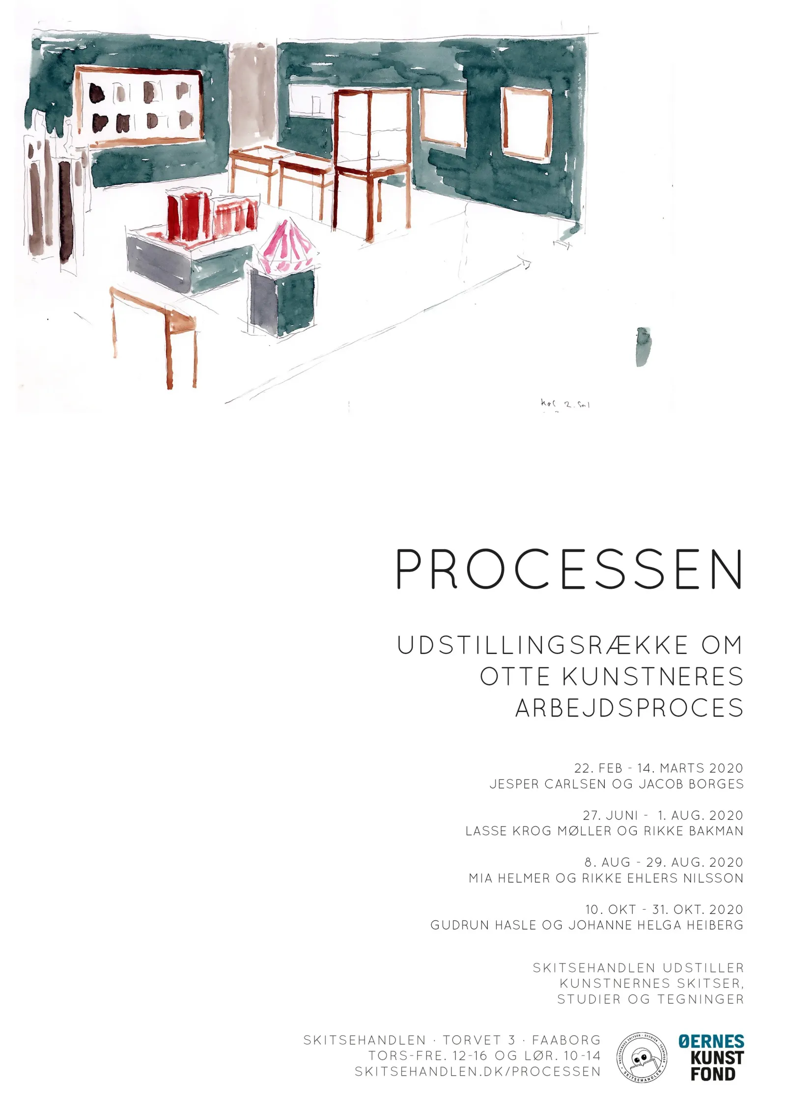 PLAKATER OG BØGER: Processen (udstillingsplakat)