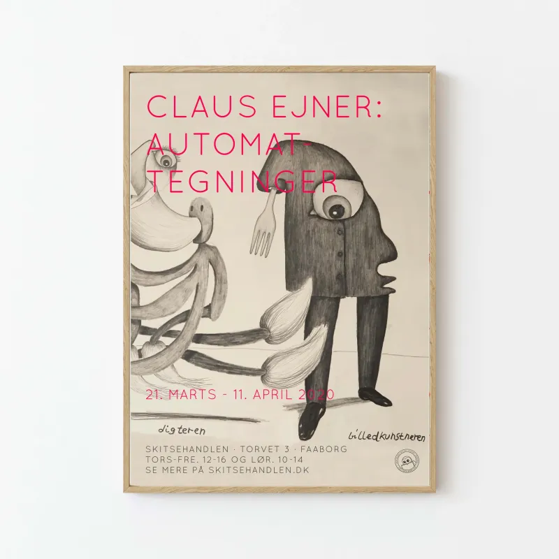 Claus Ejner: Automattegninger (udstillingsplakat)