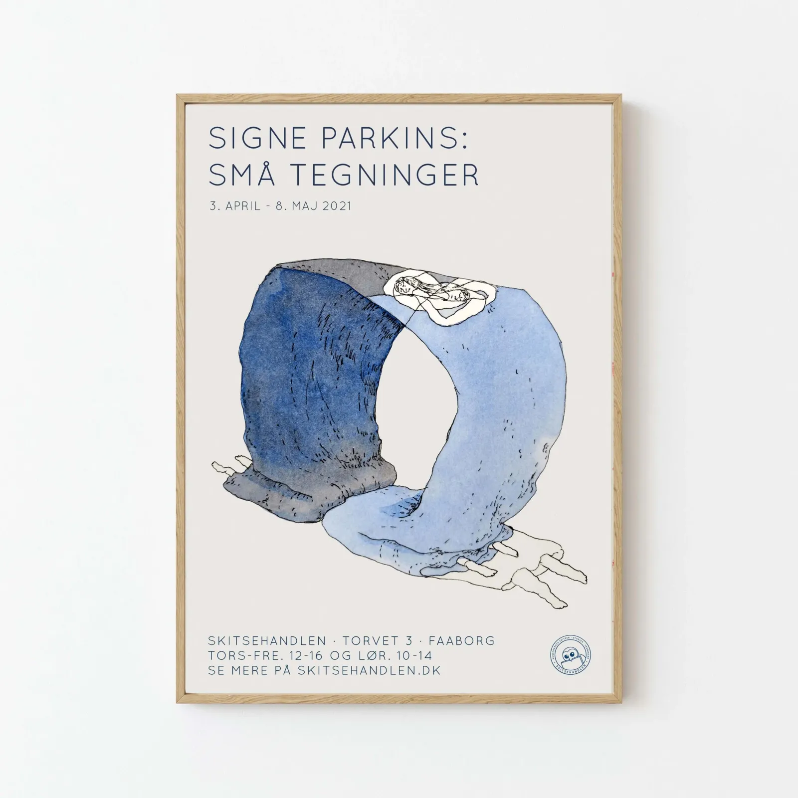 Signe Parkins: Små tegninger (blå version)