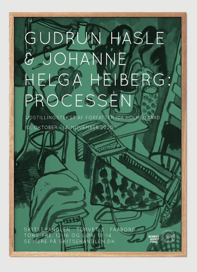 Gudrun Hasle og Johanne Helga Heiberg: Processen (vasketøj)