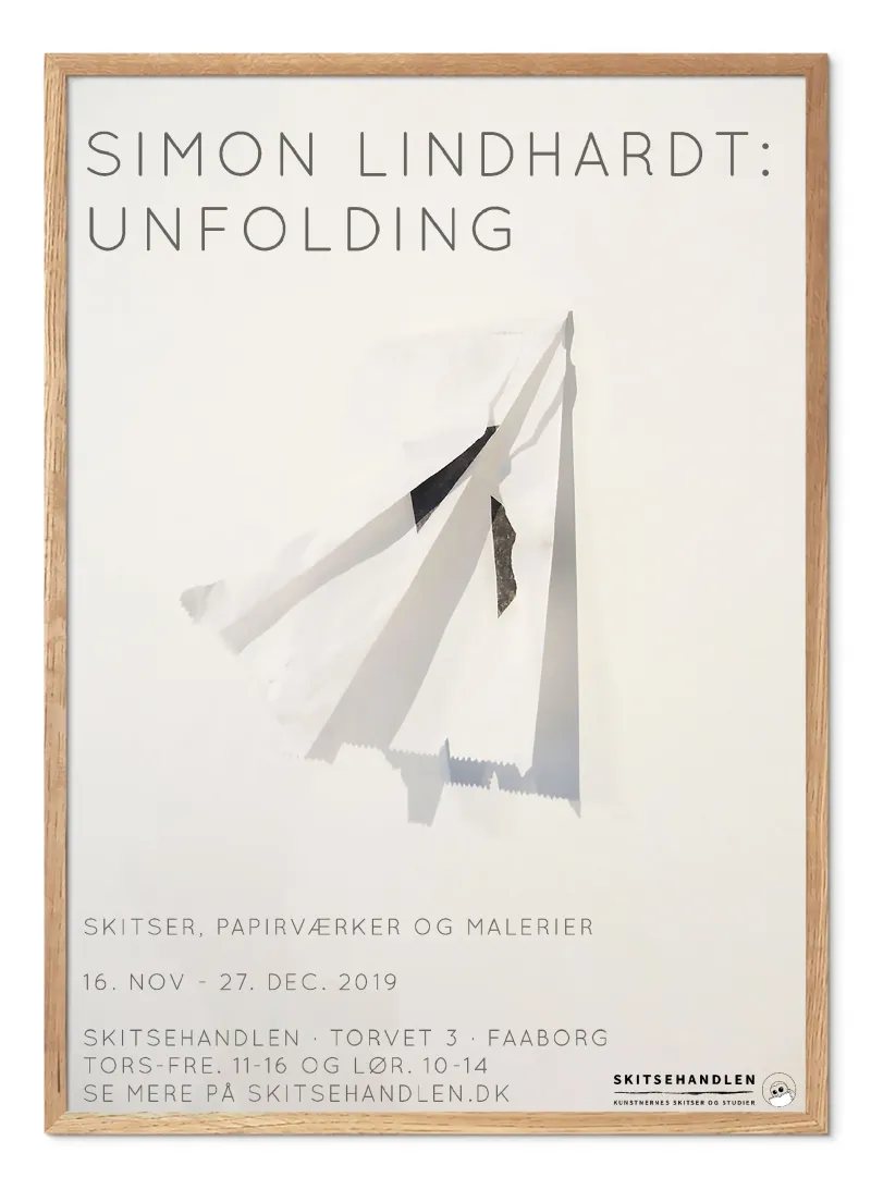 Simon Lindhardt: Folding (udstillingsplakat)