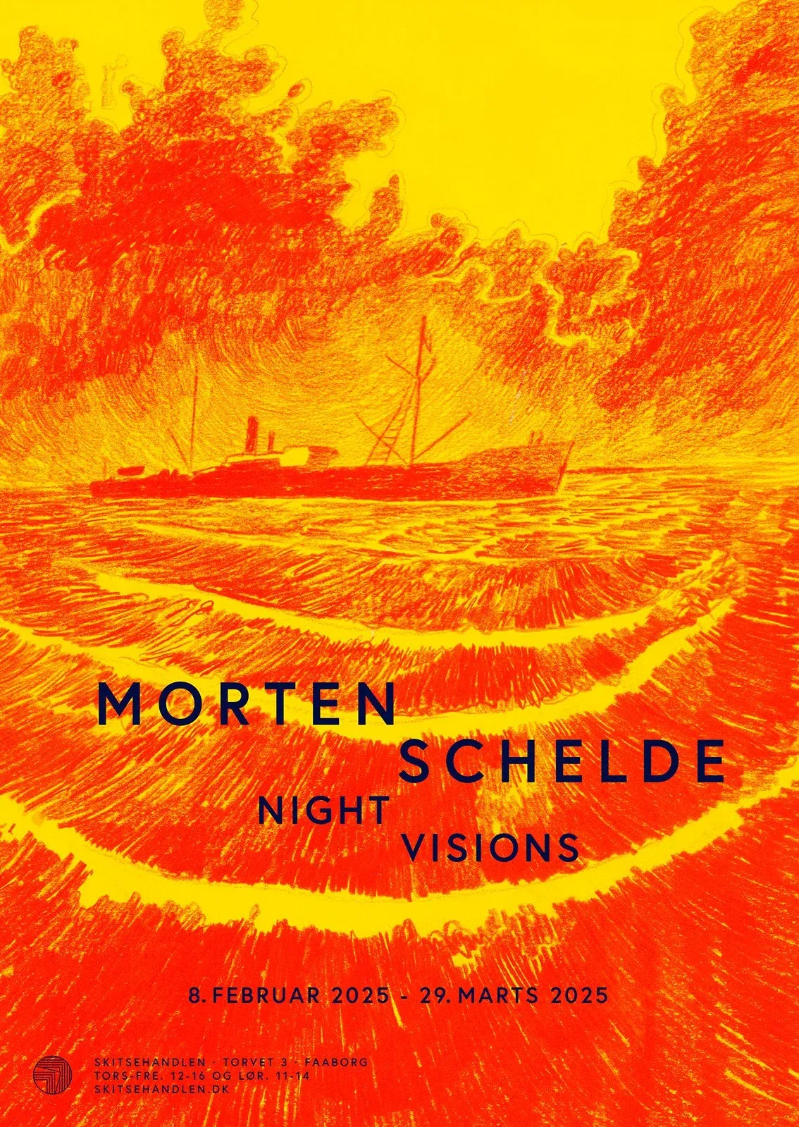 Morten Schelde: Night Visions (udstillingsplakat)