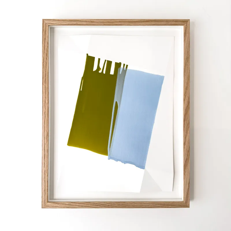 Signe Guttormsen: Uden titel (grøn/blå), 2005