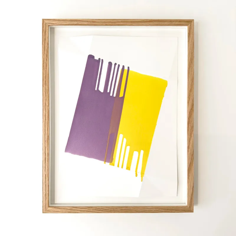 Signe Guttormsen: Uden titel (violet/gul), 2005