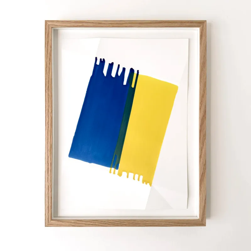 Signe Guttormsen: Uden titel (blå/gul), 2005