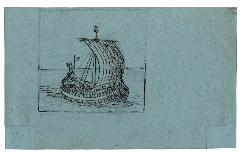 Constantin Hansen: Vikingeskibe