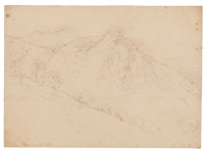 Constantin Hansen: Bjerglandskab, 1836