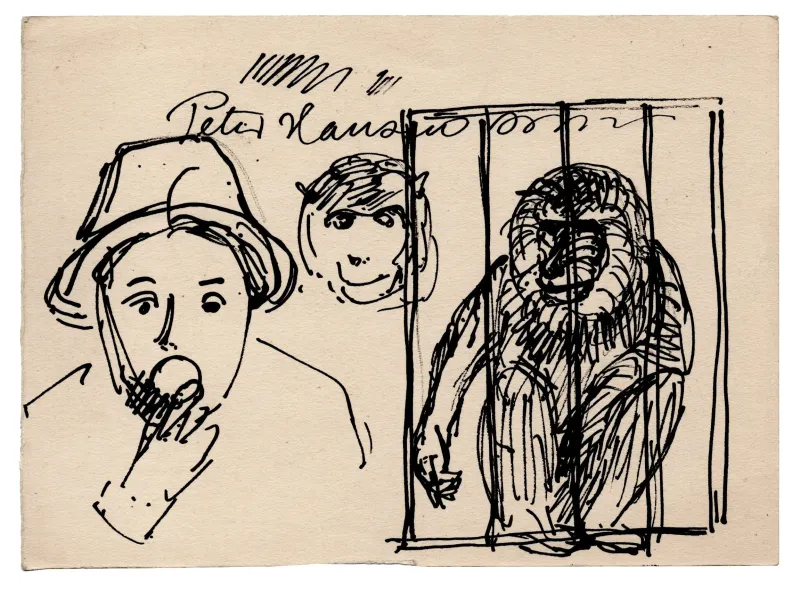 Peter Hansen: Mand og mandril