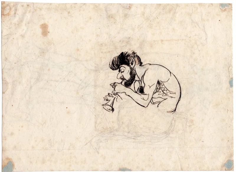 J.A. Jerichau: Ung bueskytte / Satyr