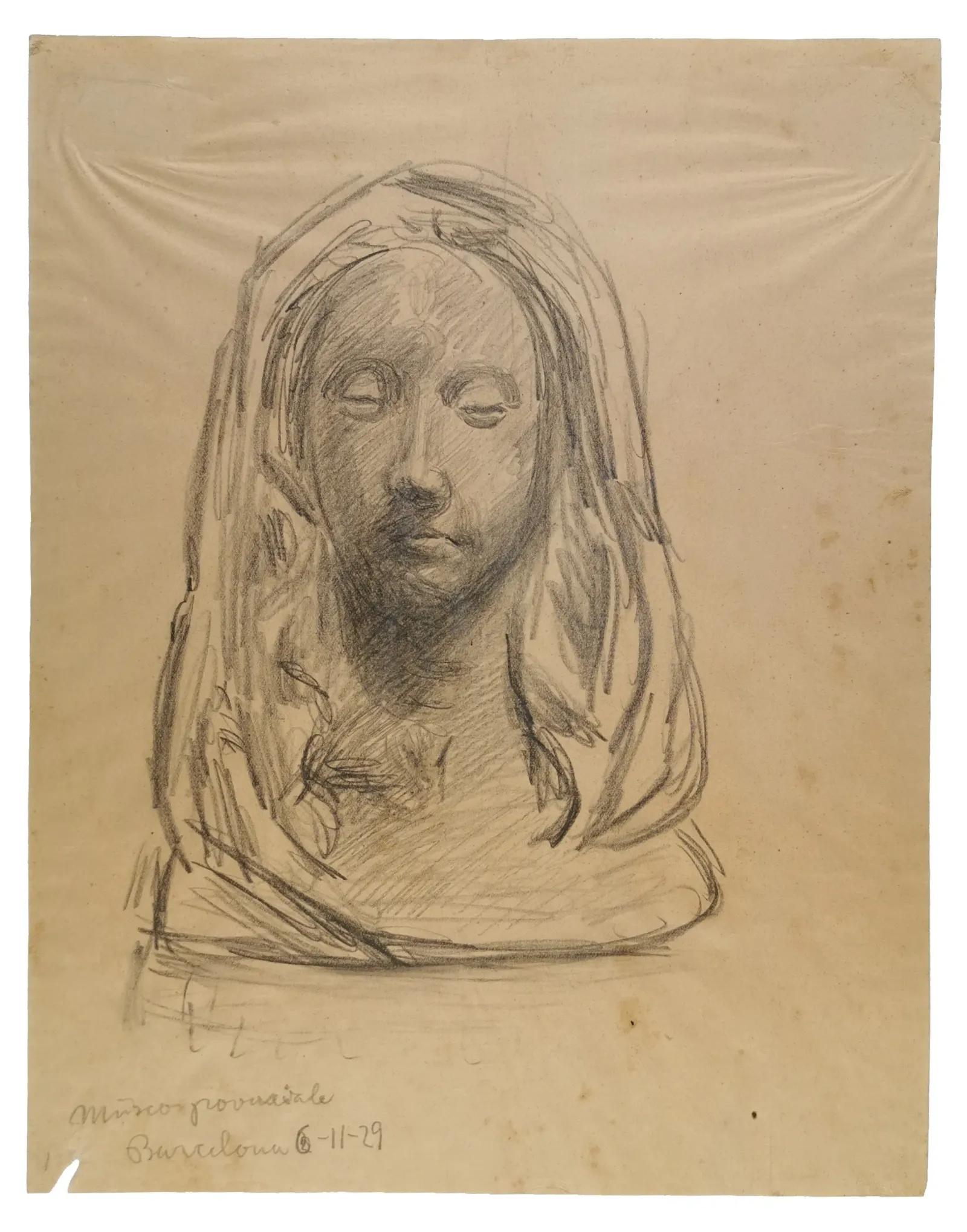 Sigurd Swane: Skitse af kvinde, 1929