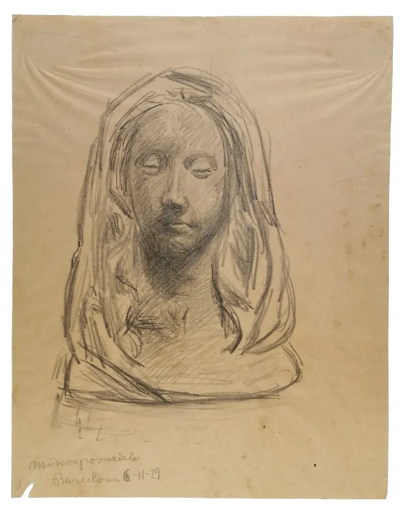 Sigurd Swane: Skitse af kvinde, 1929