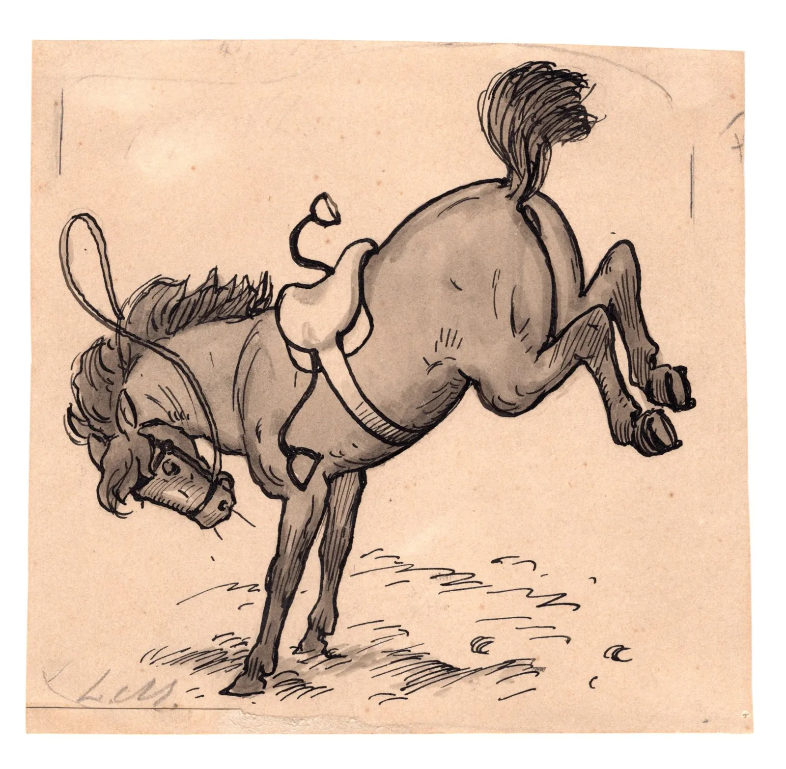 Louis Moe: Sparkende hest