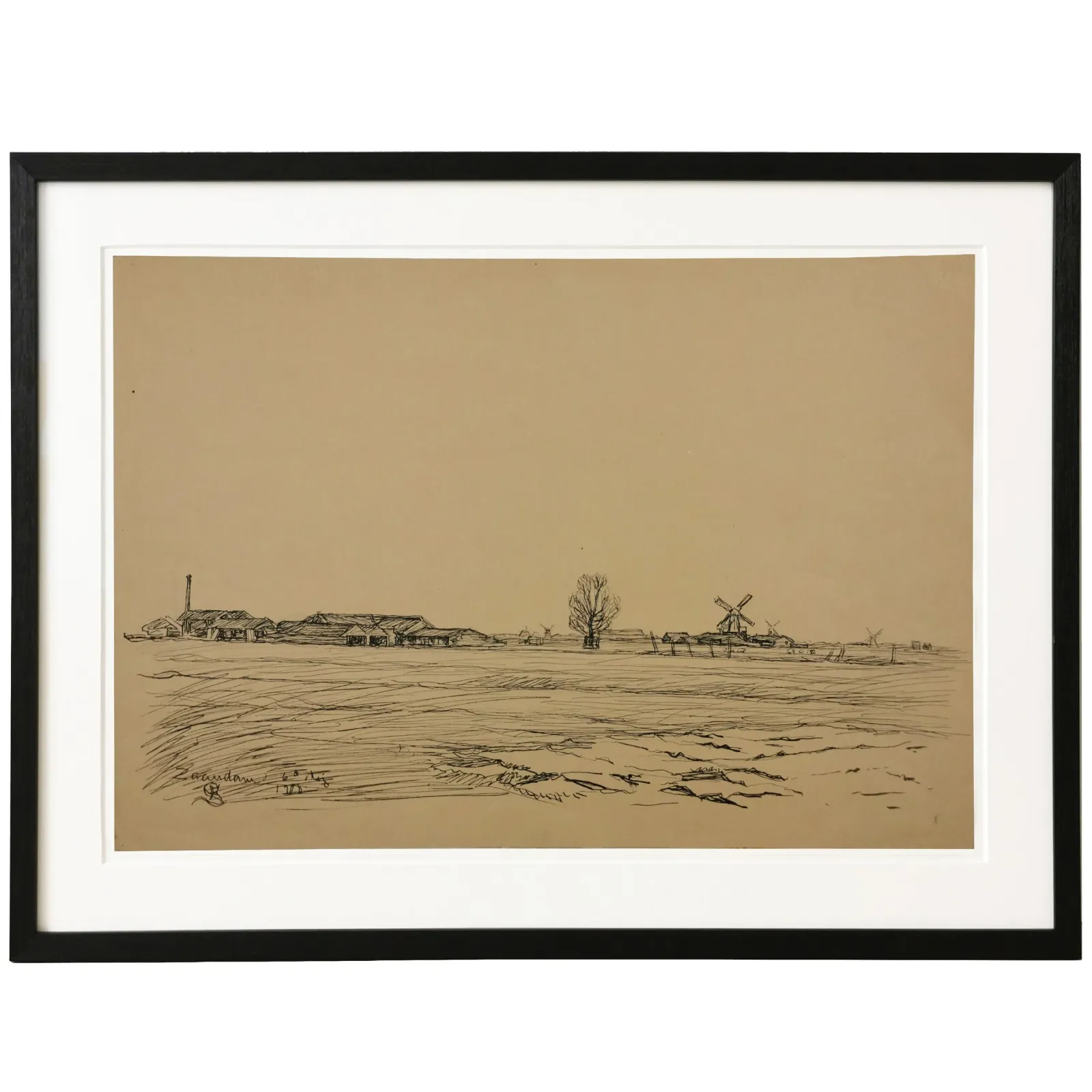 Fritz Syberg: Landskab ved Zaandam, 1908