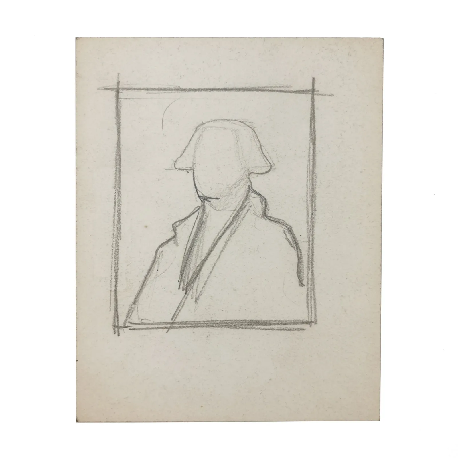 Ukendt kunstner: Ufærdig skitse af George Washington, 1920'erne