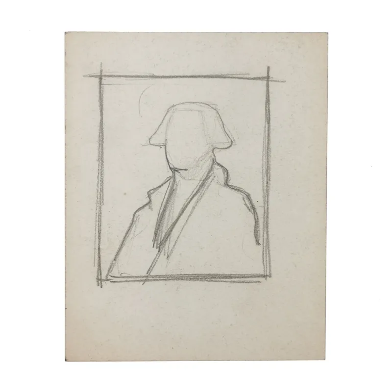 Ukendt kunstner: Ufærdig skitse af George Washington, 1920'erne