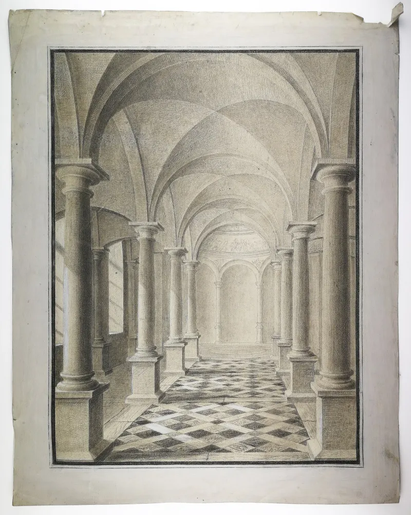 Ukendt kunstner: Søjlehal