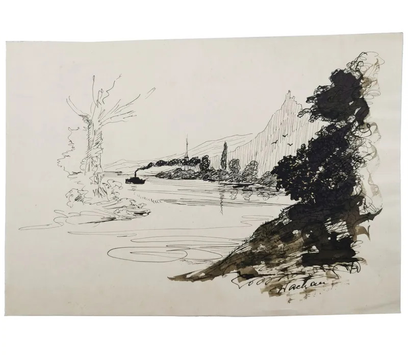 Ukendt kunstner: Donau-floden, 1922