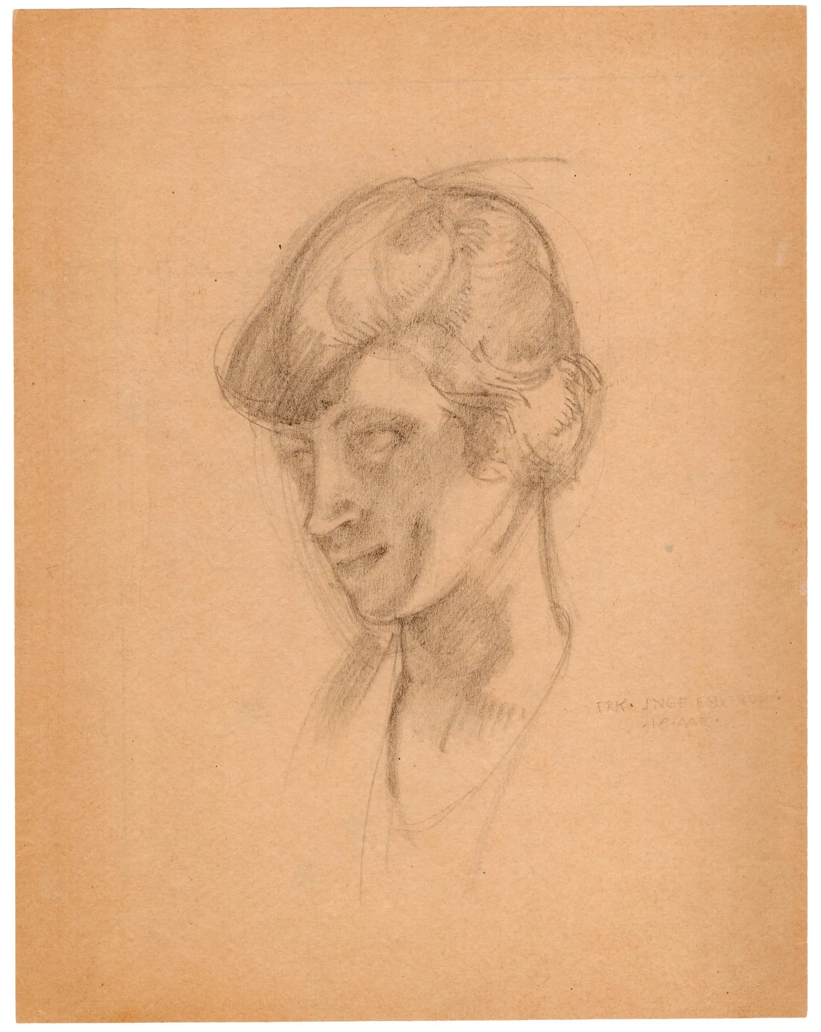 Einar Utzon-Frank: Frk. Inge Ebstrup, ca. 1915