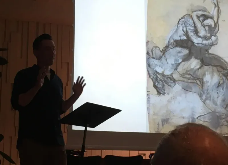 Foredrag om kunstnernes skitser, Kunstmuseum Brandts, 2019.