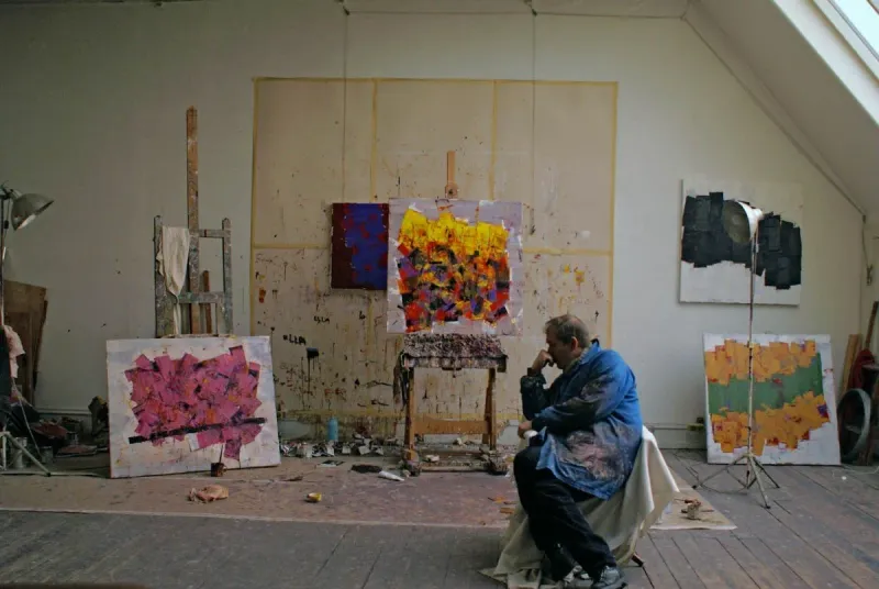 Kresten Havgaard i sit atelier.